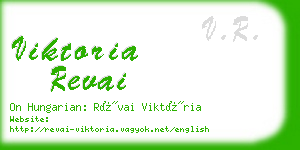 viktoria revai business card
